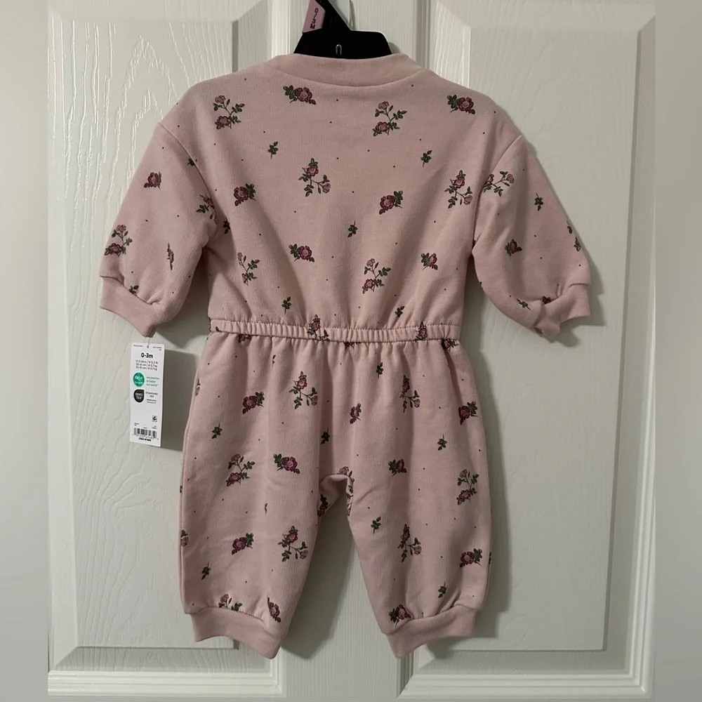 Carter's Light Pink Floral Baby Outfit